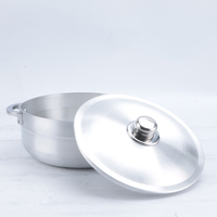Ensemble de Batterie de Cuisine Familial Professionnel de 12 Pièces, Casserole et Marmites en Aluminium Meulé, pour Restaurants et Usage Domestique, Meilleures Ventes