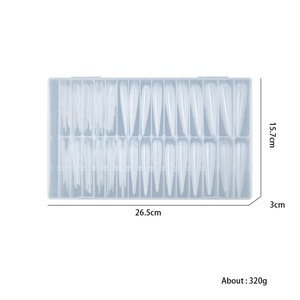 Hot-selling Acrylic <b>Nail</b> Mold butterfly <b>Extension</b> <b>Nail</b> Mold Rapid Phototherapy <b>Nail</b> Paper-free Tray 150 Pieces Boxed - Product Image 6