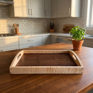 Hotel Supplies Catering Disposable <b>Breakfast</b> Serving <b>Tray</b> Handmade Custom Wood <b>Trays</b> Decorative Engraved Eco Friendly Microwave - Product Image 1
