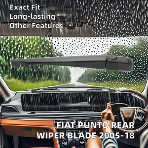 Lame d'<span class=keywords><strong>essuie</strong></span>-<span class=keywords><strong>glace</strong></span> arrière sans cadre pour <span class=keywords><strong>FIAT</strong></span> <span class=keywords><strong>Punto</strong></span> (Projet 199) VW Audi Rav4 Accent 2005-2018 en caoutchouc naturel - Product Image 2