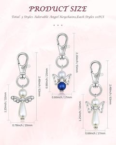 Llavero de Ángel Personalizado con Piedra de Nacimiento, Llavero de Ángel Guardián Personalizado, Regalo de Boda, Bautizo, Recuerdo, Venta al por Mayor de Fábrica <span class=keywords><strong>OEM</strong></span> - Product Image 2