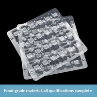 Boîtes d'emballage transparentes en plastique PET de qualité alimentaire pour macarons et gelées, avec fermeture à clip (personnalisables), 10/24/36 pièces
