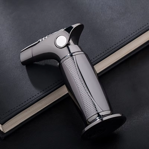 Encendedor de cigarros con llama de chorro de <span class=keywords><strong>Metal</strong></span> de lujo, con logotipo diseño personalizado al por mayor, mesa de Gas butano de estilo clásico para iluminación inflable - Product Image 3