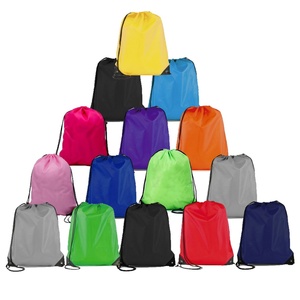 Sac à dos à cordon en polyester grande capacité avec logo personnalisé pour les événements promotionnels - Product Image 5