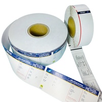 83*203mm Billets d'avion thermiques personnalisés Vols Carte d'embarquement thermique Billets d'avion