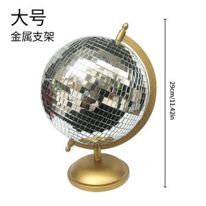Bola <span class=keywords><strong>de</strong></span> discoteca globo decoración del hogar estatuas escultura <span class=keywords><strong>de</strong></span> Arte <span class=keywords><strong>de</strong></span> mesa clásica con Base <span class=keywords><strong>de</strong></span> Metal Discoball único occidental moderno decorativo - Product Image 3