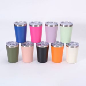 12oz 304 Stainless Steel Double Wall Vacuum <b>Insulated</b> Thermos Tumbler Office Cup Portable Coffee <b>Mug</b> with Lid - Product Image 1
