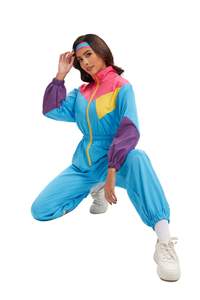 Vendeur chaud 80s 90s Vintage <span class=keywords><strong>Costume</strong></span> de danse adulte déguisement carnaval Hip Hop veste de sport fête scène Performance Costumes - Product Image 3