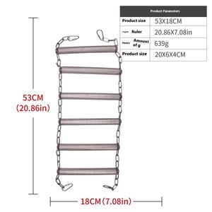 Jouet perroquet moyen grand cloche en acier inoxydable pour support de <span class=keywords><strong>cage</strong></span> de perroquet jouet avec fonction à mâcher accessoires de <span class=keywords><strong>cage</strong></span> de petite taille fournitures - Product Image 2