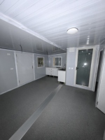 Maison préfabriquée à installation rapide, 20 pieds, 40 pieds, avec extension à double aile, 12345 chambres, idéale pour l'hébergement culturel et touristique