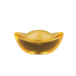 Glass Ingot Decorations Crystal Wealth Symbol Feng Shui Home Decor Chinese New Year <b>Ornament</b> Irregular Shape ZH001 - Product Image 5