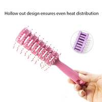 Brosse à cheveux Eco Vent en nylon doux, en paille de blé, mini peigne démêlant, pour hommes et femmes, ionique, laser, séchage rapide