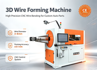 Panier de cuisine en fil d'acier inoxydable entièrement automatique CNC 3D Machine à cintrer les fils d'étagères avec composant de noyau de moteur