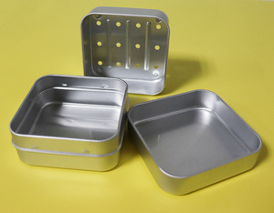 Ba Lớp Vuông Nhôm <span class=keywords><strong>Tin</strong></span> Hộp Xà Phòng Du Lịch Đầy Đủ Nước Thoát Nước Kim Loại Có Thể Nhôm Xà Phòng Có Thể Cho Xà Phòng Thanh Phòng Tắm - Product Image 4