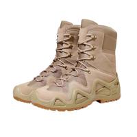 Bottes tactiques de sécurité pour l'extérieur, chaussures de randonnée imperméables en cuir microfibre unisexe, antidérapantes