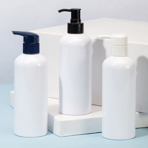 Cilt bakımı ve saç kremi için 400ml şeffaf beyaz evcil hayvan şampuanı losyon pompa şişesi vücut yıkama plastik dağıtıcı şişeler - Product Image 2