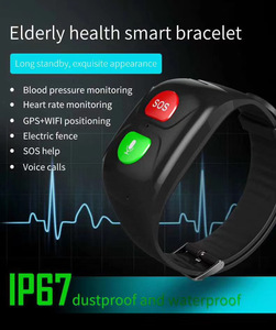 Mini GPS GPRS Wearable Thiết bị theo dõi hai chiều thông tin liên lạc điện thoại di động đồng hồ cho người già Lone công nhân trẻ em IP67 SOS nút - Product Image 6