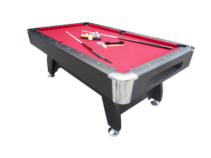 Table de billard de snooker traditionnelle en bois grainé rétro avec système de retour de boules, coussins en caoutchouc confortables personnalisables pour un usage domestique - Product Image 4