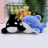 Peluche Douce et Mignonne : Requin, Orca, Lion de Mer, Dauphin, Poisson-Bouffon – Accessoires Porte-clés et Jouets en Peluche pour Bébé