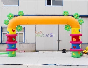 Haute qualité usine en gros porte en arc gonflable <span class=keywords><strong>location</strong></span> dessin animé bienvenue arc d'entrée gonflable pour la publicité - Product Image 3