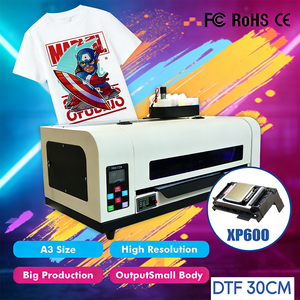 Nouvelle imprimante DTF multicolore format A3 30 cm Solution d'impression textile automatique professionnelle rouleau à rouleau Modèle XP600 T-shirt - Product Image 1