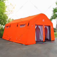 Structure de déploiement rapide de haute qualité et tentes de décontamination gonflables portables Tentes Airtube d'hôpital de terrain Tentes de douche