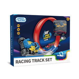 <span class=keywords><strong>Catapulta</strong></span> Rail Cars Play Set para niños Regalo para niños Camión de carreras Juguetes con 2 coches - Product Image 5