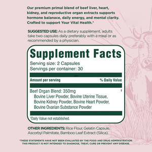 <span class=keywords><strong>BiFi</strong></span> Primal Health Blend 60 Cápsulas para el Equilibrio Hormonal y la Vitalidad, Suplemento Dietético - Product Image 2