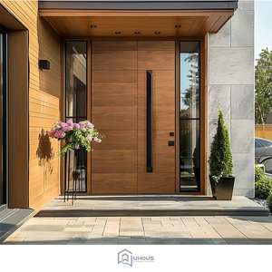 Factory-made Modern Luxury Solid Wood Anti-Theft Security <strong>Doors</strong> With 5-year Warranty Customizable For Apartment Hotel Villa Use - Product Image 3