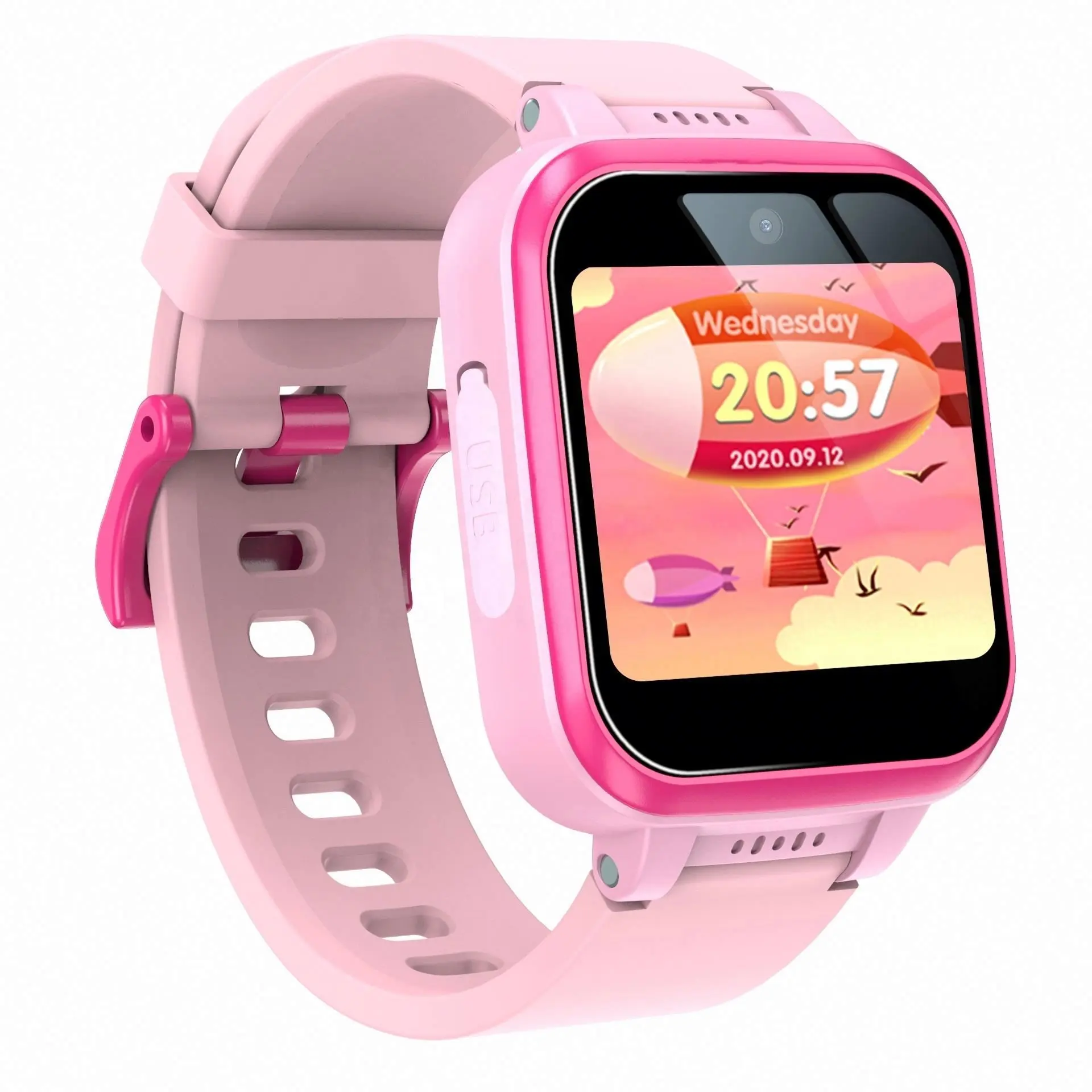 Cheap Y90 Smart Watch for Kids with 6 Games Music Player Child Intelligence No Sim Card APP Gaming Smartwatch