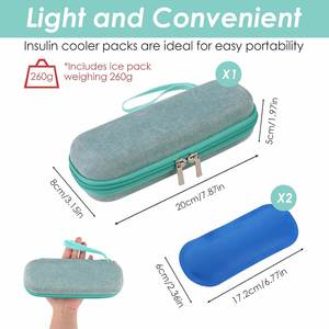 Estuche de Insulina y Bolsa para Diabéticos de EVA de Moda - Maleta de Viaje Portátil con Enfriador de Hielo (Verde) Para Todas las Estaciones, Origen China - Product Image 3