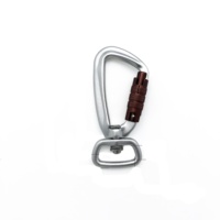 Alliage de zinc métal noir accessoires sans nickel placage pivotant oeil boucle déclencheur Clip fermoir mousqueton