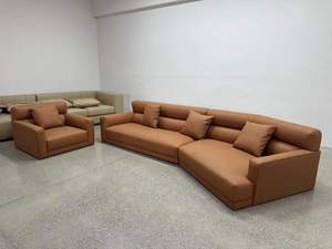 Sofá Seccional <span class=keywords><strong>de</strong></span> Tela en Oferta, Diseño Modular, Estructura Metálica, Asientos Cómodos para Sala <span class=keywords><strong>de</strong></span> Estar - Product Image 3