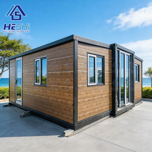 HESHi Modern Prefabricated Container House Rectangle Design Portable Home Building for Sale - Product Image 1