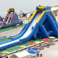 Nouvel équipement de parc aquatique gonflable Aqua Hurricane Hippo Slide en PVC pour jeux aquatiques