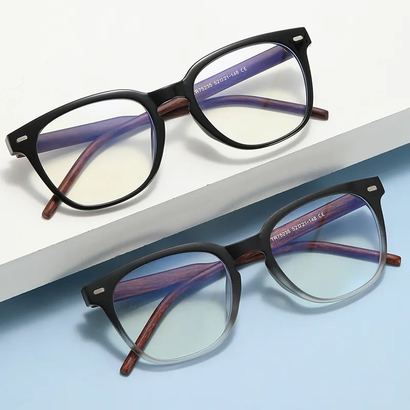 New Anti Blue Light Blocking Optical Frame Fashion TR90 Hinge Designer Manufacture Glasses For Men Women