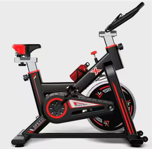 Bicicleta estática de acero de alta resistencia para ciclismo indoor con pantalla LCD (tiempo y frecuencia cardíaca), volante de inercia de 6 kg, magnética, para uso doméstico. - Product Image 1