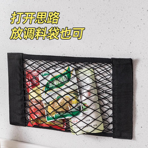 Sac de rangement mural en maille rectangulaire en tissu non tissé, organisateur de porte, rangement mural pour armoire de cuisine 25x30cm 25x40cm - Product Image 2