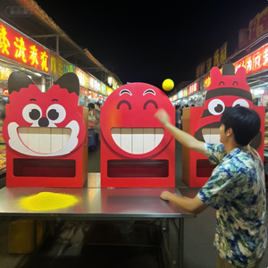 Trò chơi hội chợ ngoài trời phổ biến nhất: Bắn bao cát, đánh chú hề, ném bóng bằng gỗ dành cho trẻ em - Product Image 3