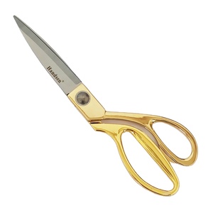 Kéo may phủ lớp mạ vàng, toàn thép không gỉ, chất lượng cao 9.25 inch, logo tùy chỉnh, cắt trơn, OEM, dùng cho thêu - Product Image 3