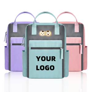 Mochila Escolar de Poliéster Ligera de Gran Capacidad, Diseño Simple y Personalizado, Estilo Japonés para Secundaria, con Cierre de Cremallera - Product Image 3