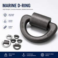 Anneau de levage de type D, capacité de charge pour le levage et la traction, transport logistique, anneau en D pour conteneur maritime en acier