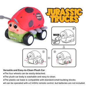 Voiture RC <span class=keywords><strong>Coccinelle</strong></span> en Peluche Musicale 2,4 GHz Interessante et Douce avec Fonction Blocs de Construction - Product Image 3