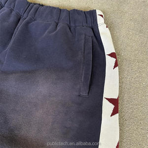 Vente en gros, pantalon de survêtement évasé personnalisé, jogging évasé haute qualité pour homme, pantalon de survêtement évasé fendu en coton décontracté avec fermeture éclair - Product Image 3