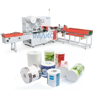 Máquina de embalagem de filme automático, rolo de papel higiênico de alta velocidade/rolo de cozinha/toalha, rolo de papel, máquina de embrulho 3d, preço