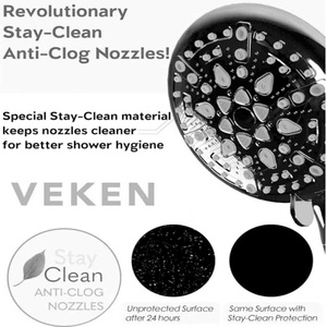 Adjustable Filtered Shower Head with Handheld 9 Unique <b>Sprayer</b> Function Rainfall Head Detachable High <b>Pressure</b> Showerhead - Product Image 3