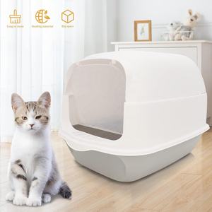 OF Toilette pour chat détachable entièrement fermée grande litière pour chat avec pelle vente en gros - Product Image 6
