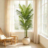 Vente en gros en ligne de plantes artificielles en plastique, palmiers Areca, écologiques, pour la décoration intérieure et extérieure de la maison et du jardin