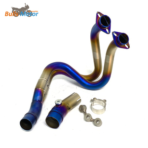 Escape para Kawasaki <span class=keywords><strong>ER6N</strong></span>, Tubo de Cabezal, Tubo Medio, Enlace de 51 mm, Silenciador, ER6F Versys650 Ninja650 <span class=keywords><strong>Z650</strong></span>, Tubo de Bajada - Product Image 6