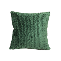 Housse de coussin en velours carré moderne de couleur unie orange Innermor pour canapé, maison, hôpital et voiture
